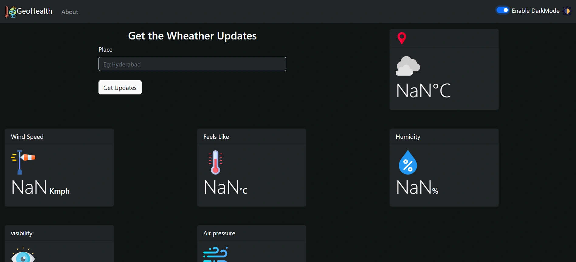 GeoHealth website preview image